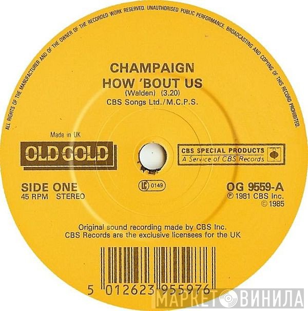 Champaign - How 'Bout Us