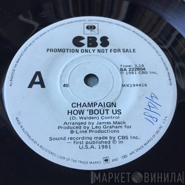 Champaign  - How 'Bout Us