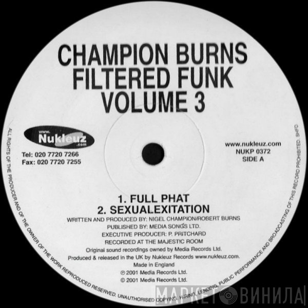 Champion Burns - Filtered Funk Volume 3
