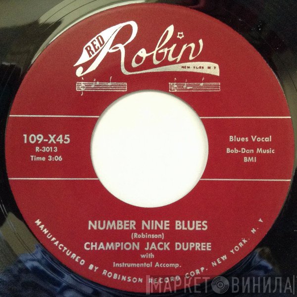 Champion Jack Dupree - Number Nine Blues / Stumbling Block Blues