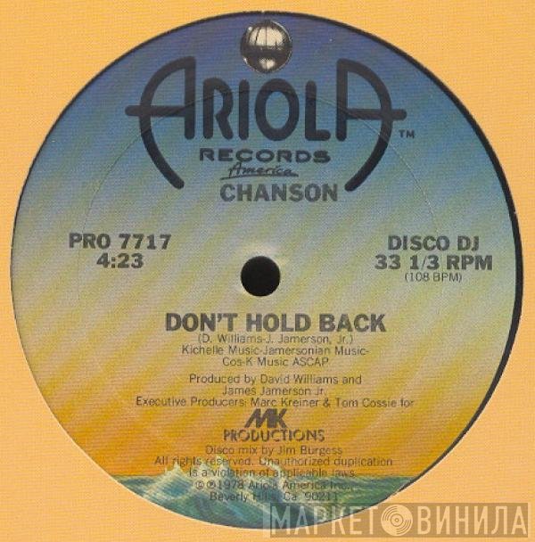Chanson - Don't Hold Back