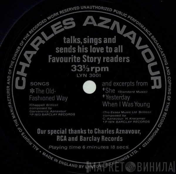 Charles Aznavour - Charles Aznavour Talks, Sings And Sends His Love To All Favourite Story Readers