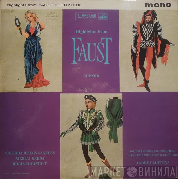 Charles Gounod, Orchestre National De L'Opéra De Paris, André Cluytens, Jules Barbier, René Duclos, Michel Carré  - Highlights From Faust