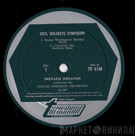 Charles Ives, Dallas Symphony Orchestra, Donald Johanos - Holidays Symphony