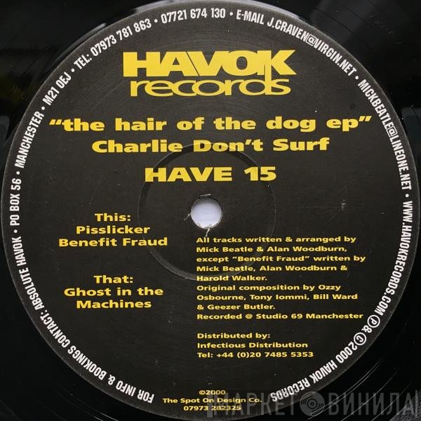 Charlie Don't Surf - The Hair Of The Dog EP