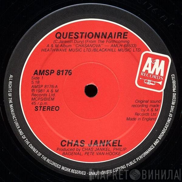 Chas Jankel - Questionnaire