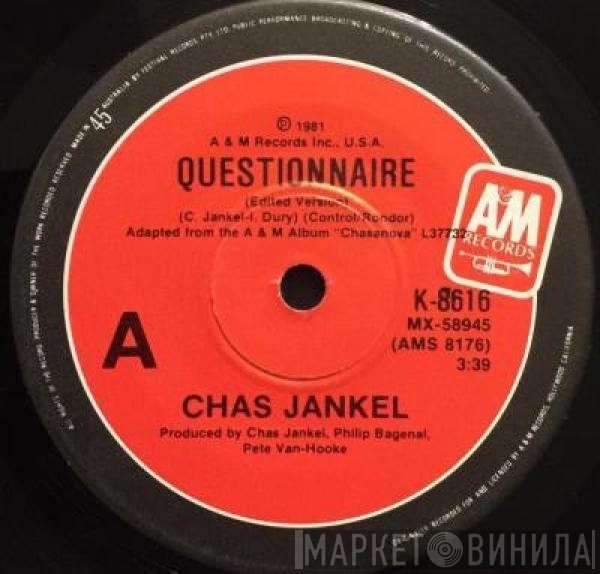 Chas Jankel  - Questionnaire