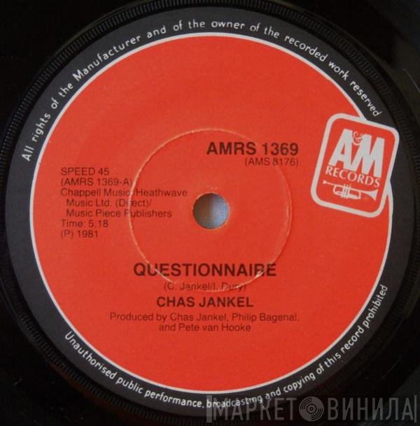 Chas Jankel  - Questionnaire