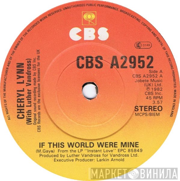 Cheryl Lynn - If This World Were Mine