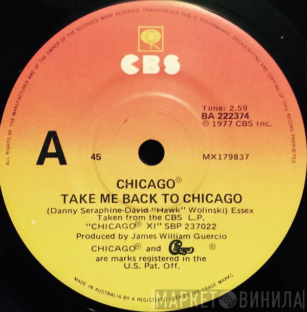 Chicago   - Take Me Back To Chicago
