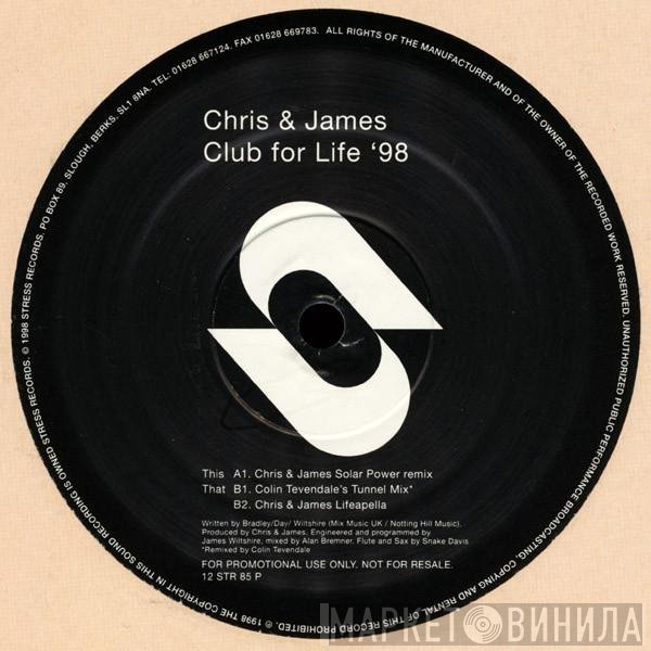 Chris &amp; James - Club For Life '98
