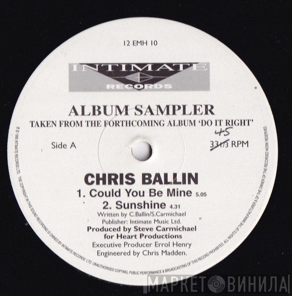 Chris Ballin - Do It Right (Sampler)