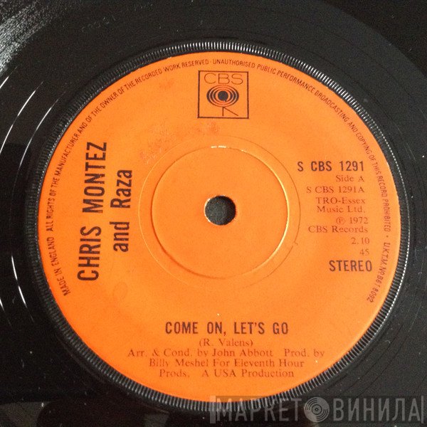 Chris Montez And Raza  - Come On, Let's Go
