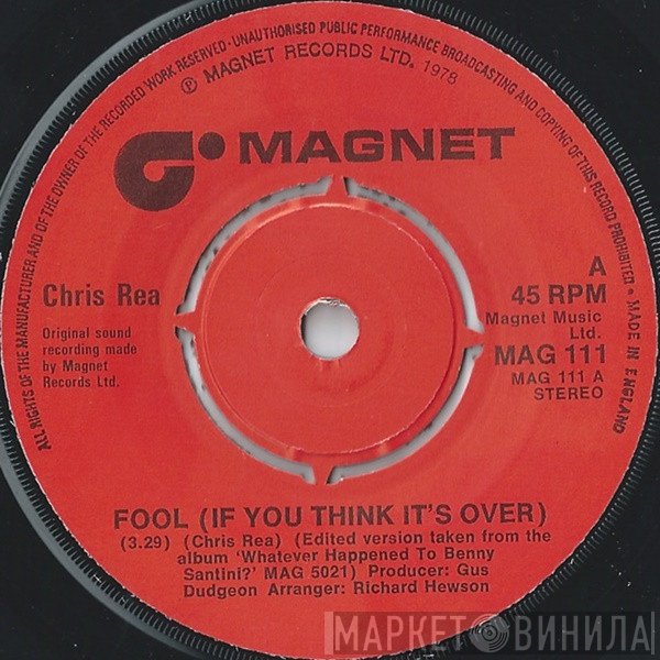 Chris Rea - Fool (If You Think It's Over)