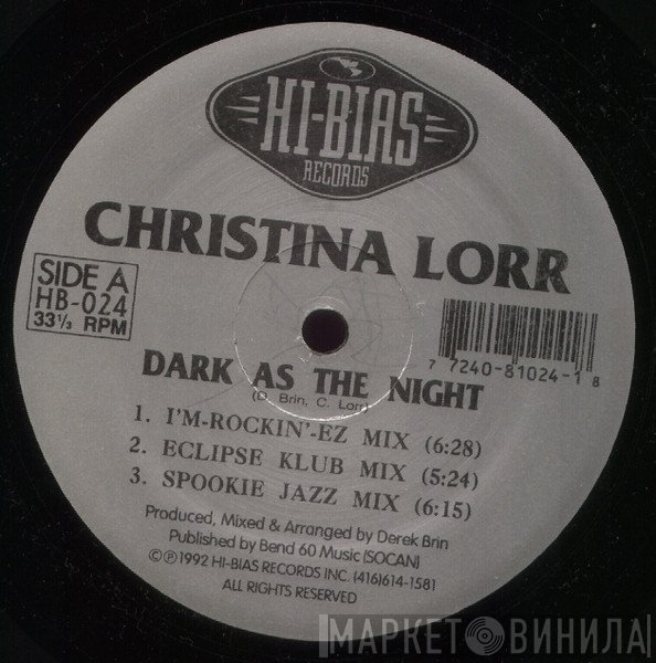 Christina Lorr - Dark As The Night