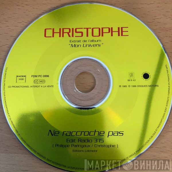 Christophe  - Ne Raccroche Pas