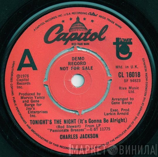 Chuck Jackson  - Tonight's The Night (It's Gonna Be Alright)