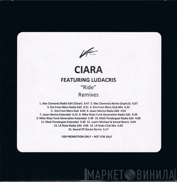 Ciara  Featuring Ludacris  - Ride (Remixes)