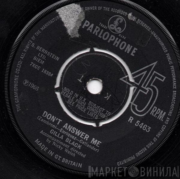 Cilla Black - Don't Answer Me