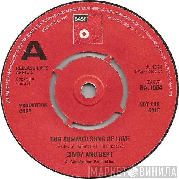 Cindy & Bert - Our Summer Song Of Love