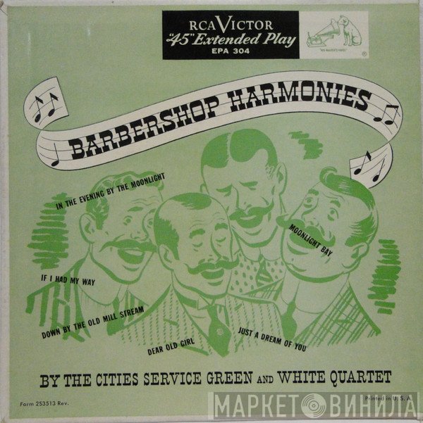 Cities Service Green And White Quartet - Barbershop Harmonies