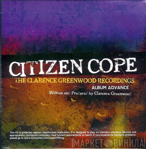 Citizen Cope - The Clarence Greenwood Recordings