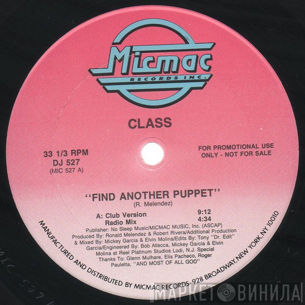Class - Find Another Puppet