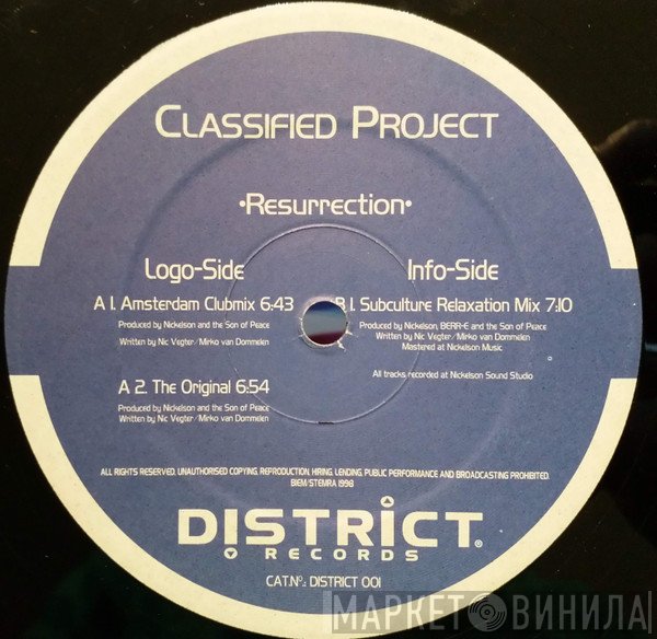 Classified Project  - Resurrection