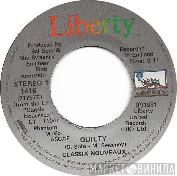 Classix Nouveaux  - Guilty