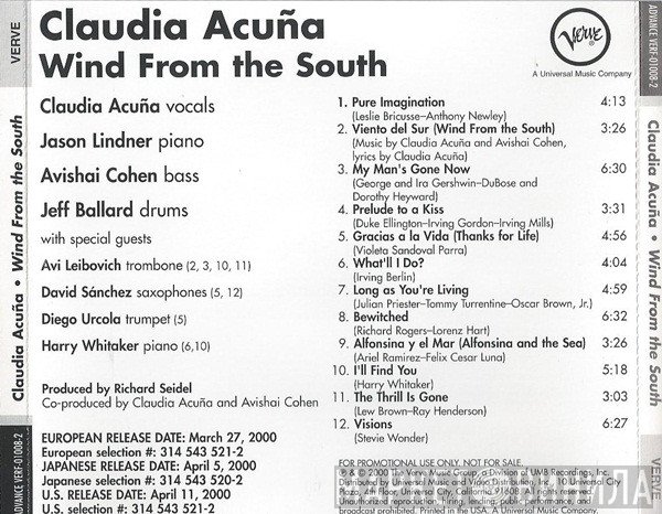 Claudia Acuña - Wind From The South