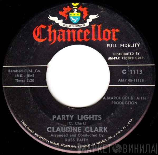 Claudine Clark - Party Lights / Disappointed