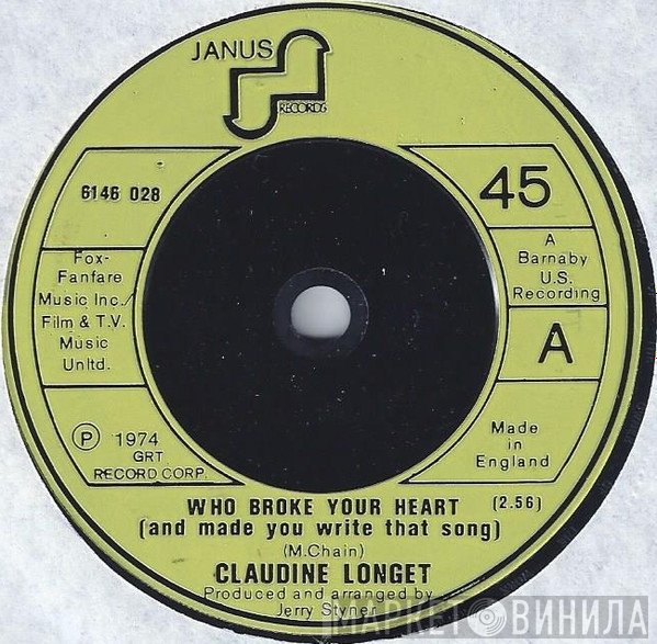 Claudine Longet - Who Broke Your Heart (And Made You Write That Song)