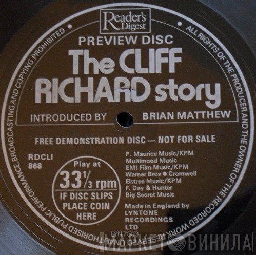 Cliff Richard, Brian Matthew - Preview Disc - The Cliff Richard Story