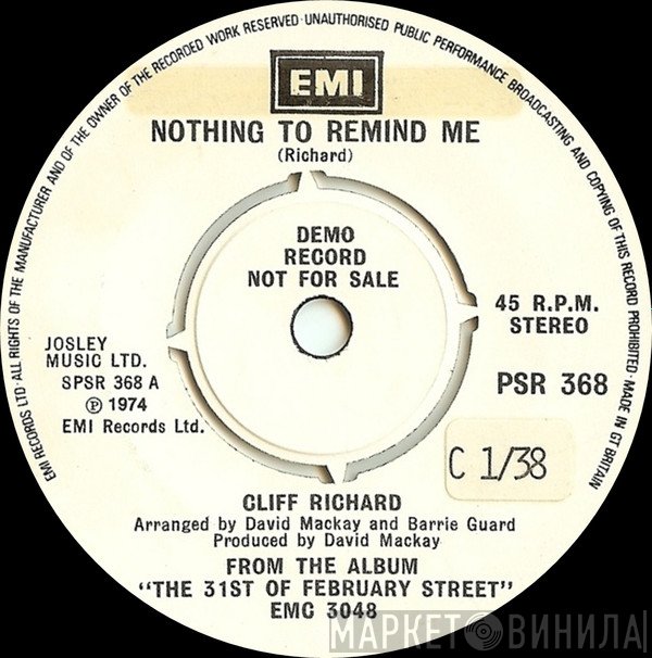 Cliff Richard - Nothing To Remind Me