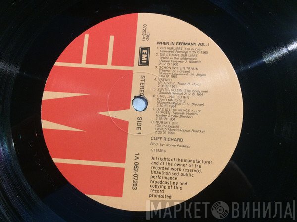 Cliff Richard  - When In Germany Vol. 1