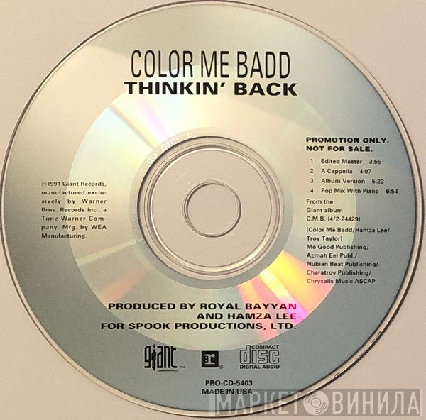 Color Me Badd  - Thinkin' Back