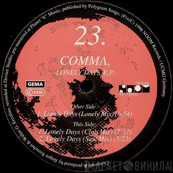 Comma - Lonely Days E.P.