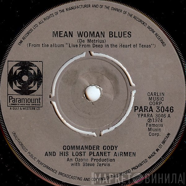 Commander Cody And His Lost Planet Airmen - Mean Woman Blues