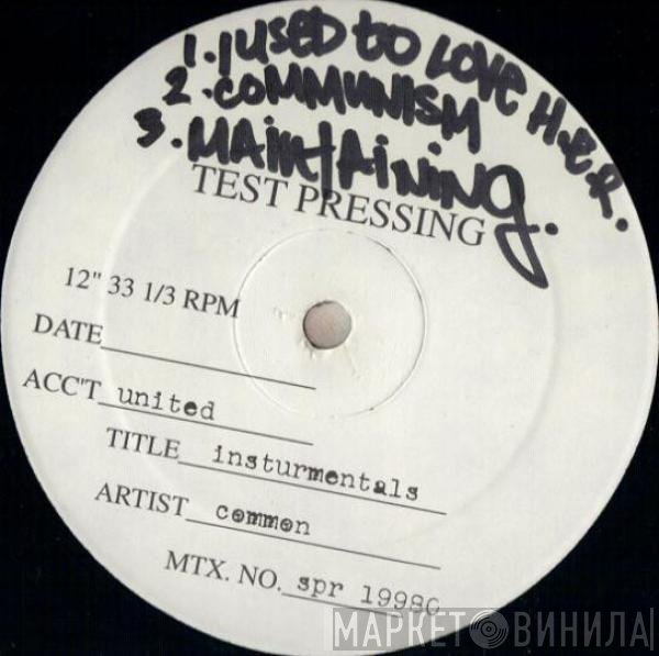 Common  - The Resurrection Instrumentals (Test Pressing)