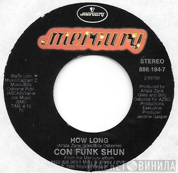 Con Funk Shun  - How Long
