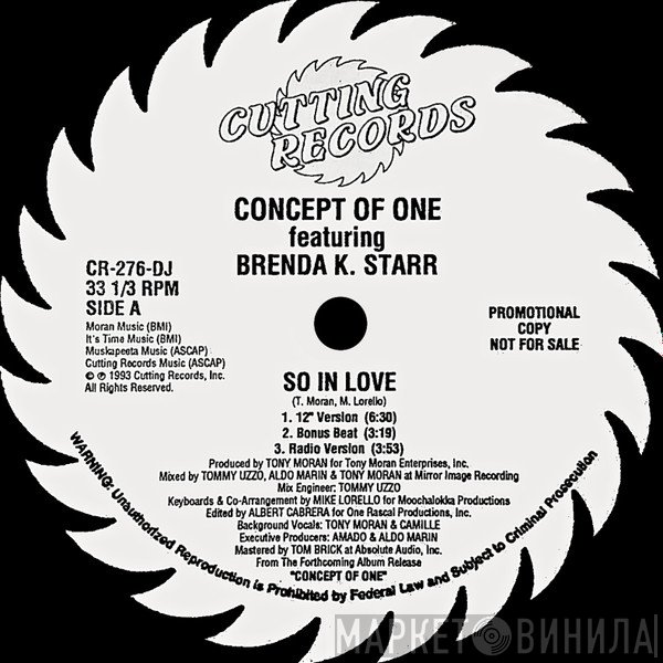 Concept Of One, Brenda K. Starr - So In Love