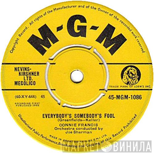 Connie Francis - Everybody's Somebody's Fool