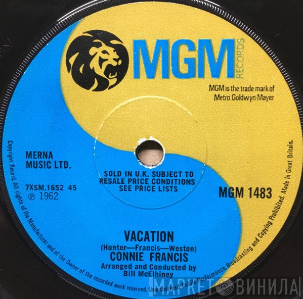 Connie Francis - Vacation / Who's Sorry Now