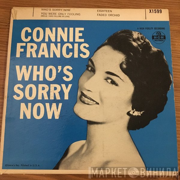 Connie Francis  - Who's Sorry Now