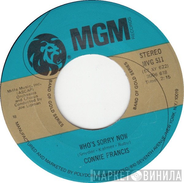 Connie Francis - Who's Sorry Now