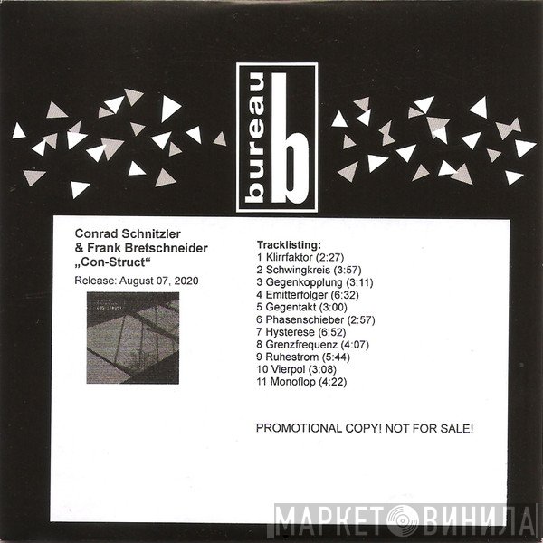 Conrad Schnitzler & Frank Bretschneider  - Con-Struct