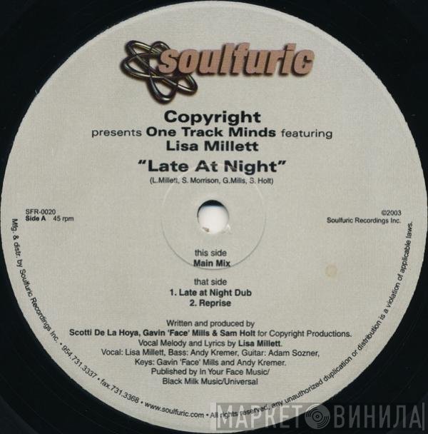 Copyright Presents One Track Minds Featuring Lisa Millett  - Late At Night