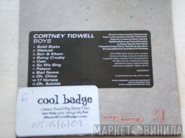 Cortney Tidwell - Boys