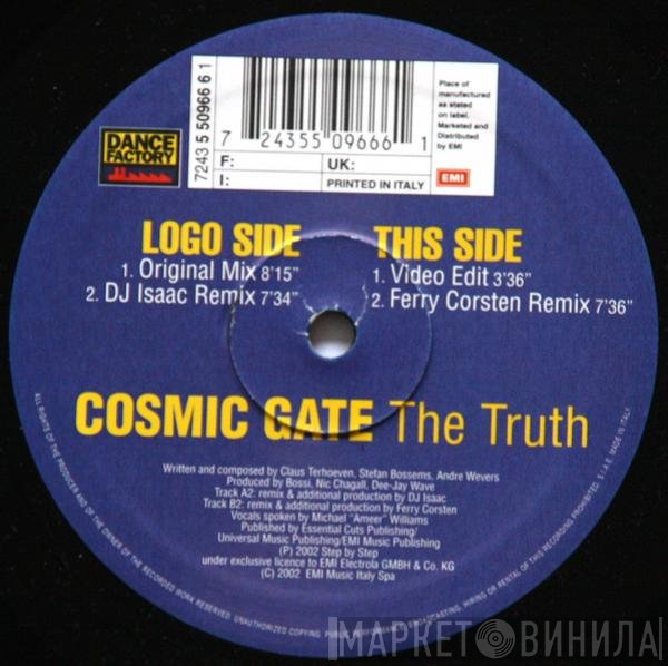 Cosmic Gate  - The Truth