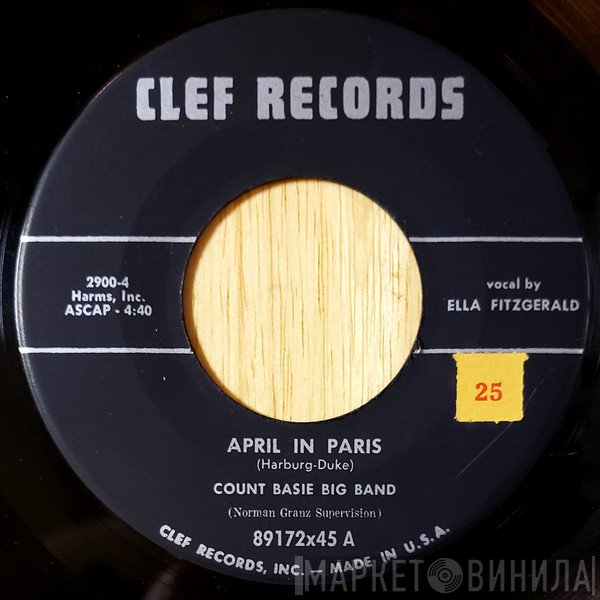 Count Basie Big Band, Count Basie Small Band, Ella Fitzgerald  - April In Paris